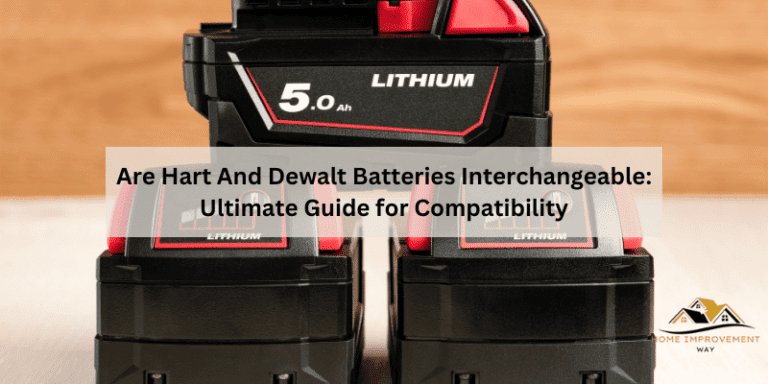 Are Hart And Dewalt Batteries Interchangeable