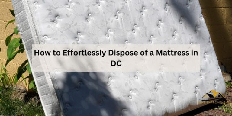 How to Effortlessly Dispose of a Mattress in DC