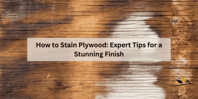 How to Stain Plywood