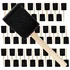 Foam brush stain applicator set for plywood