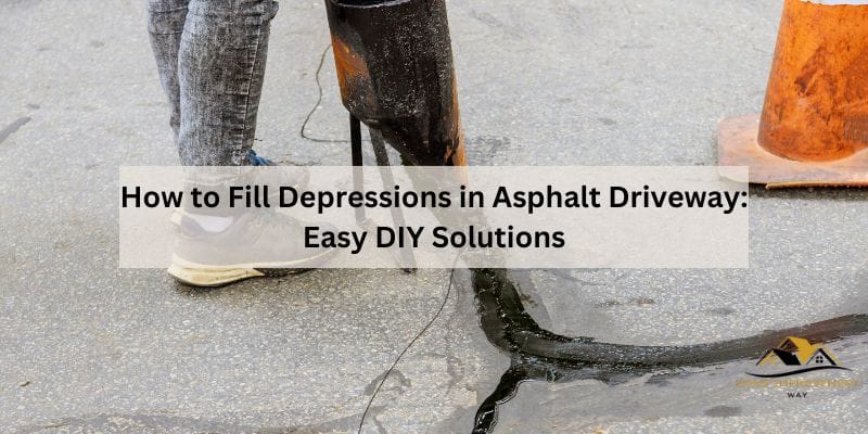 How to Fill Depressions in Asphalt Driveway