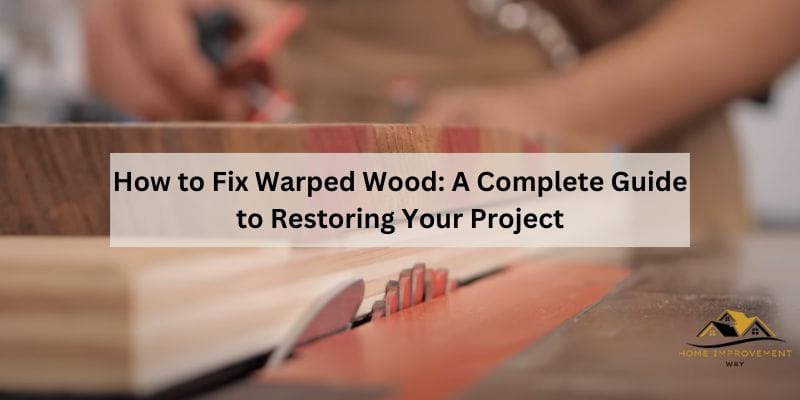 How to Fix Warped Wood