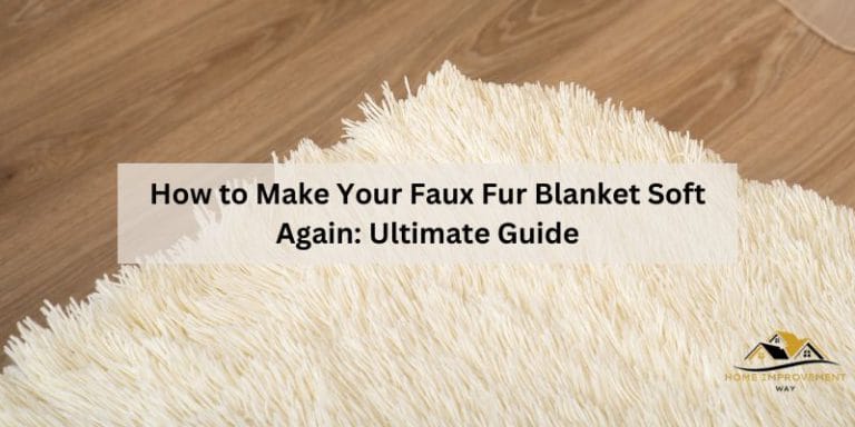 How to Make Your Faux Fur Blanket Soft Again
