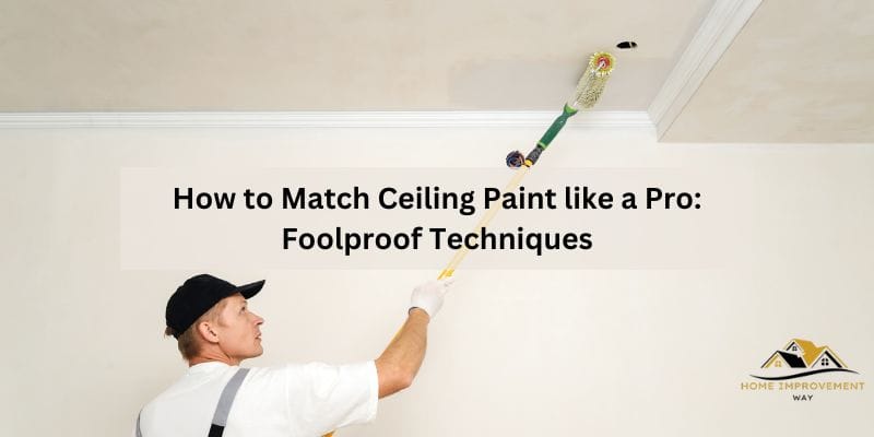 How to Match Ceiling Paint