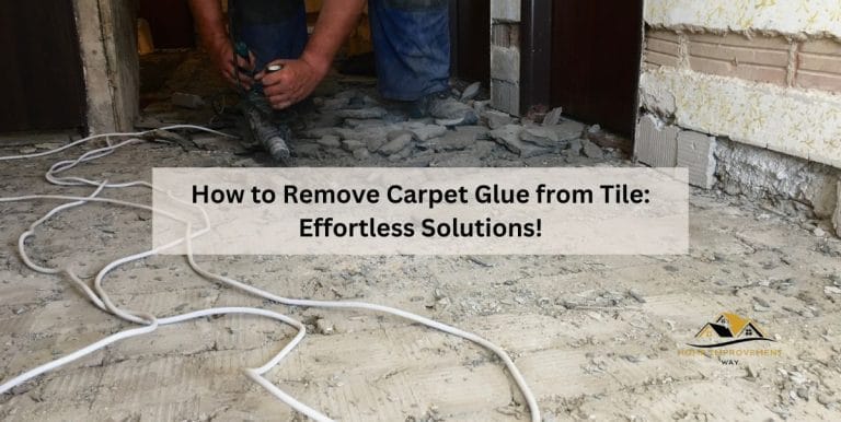 How to Remove Carpet Glue from Tile