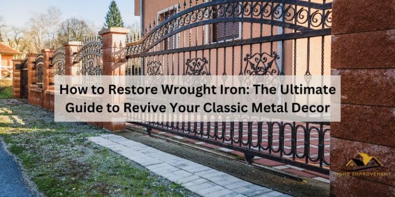 How to Restore Wrought Iron