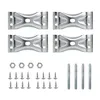 POWERTEC Kerf Mount Corner Bracket 4PK w/Mounting Hardware, Corner Braces for Co