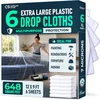 plastic drop cloth for covering furniture