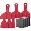 Putty knife set with sanding sponge