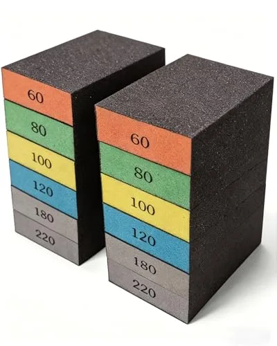 12-Pc Sanding Block Sponge Set