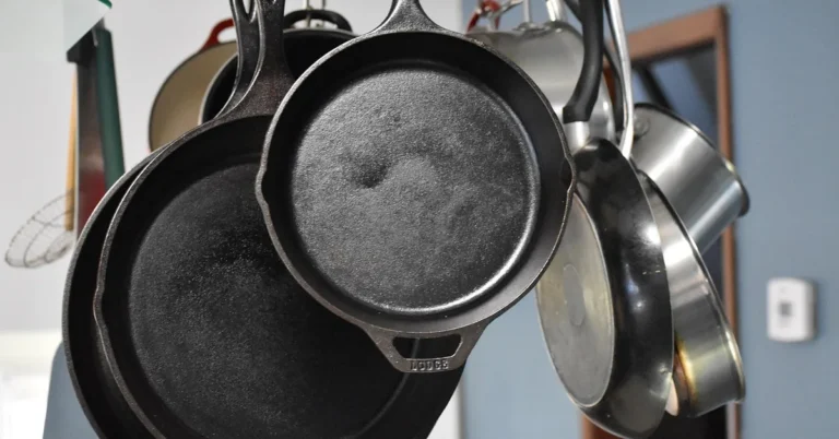 Cast iron skillets showing wear that calls for an epoxy repair, not welding