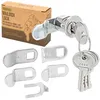 Universal mailbox lock replacement with 4 keys