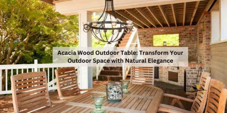 Acacia Wood Outdoor Table