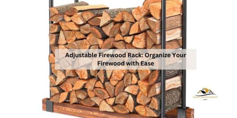 Adjustable Firewood Rack: Organize Your Firewood with Ease