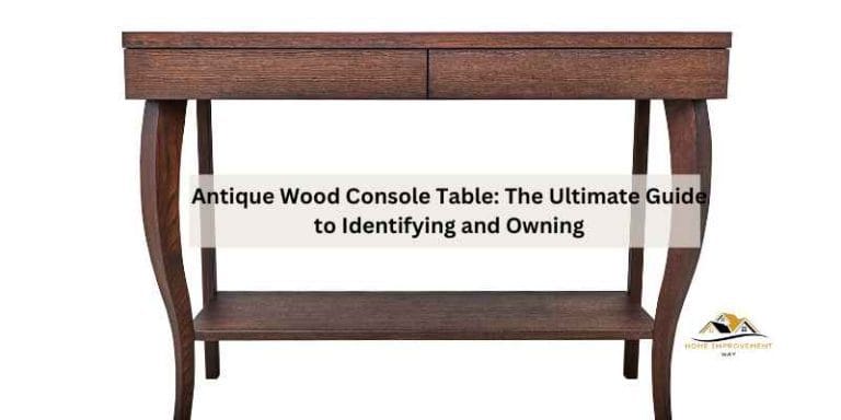 Antique Wood Console Table