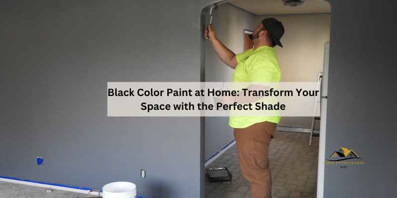 Black Color Paint at Home