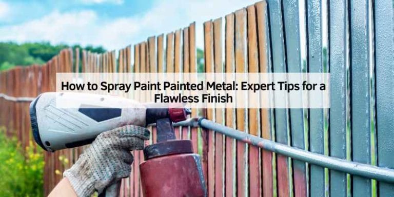 How to Spray Paint Painted Metal