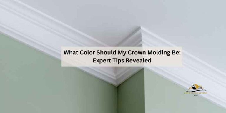 What Color Should My Crown Molding Be