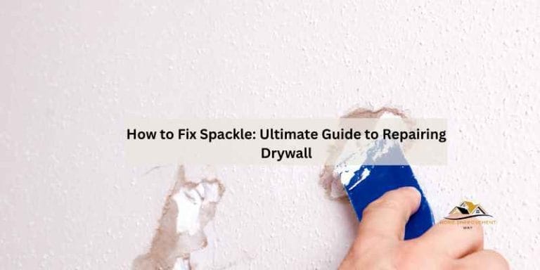 How to Fix Spackle