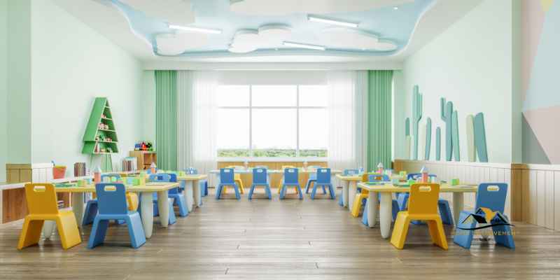 Preschool Lobby Decorating Ideas