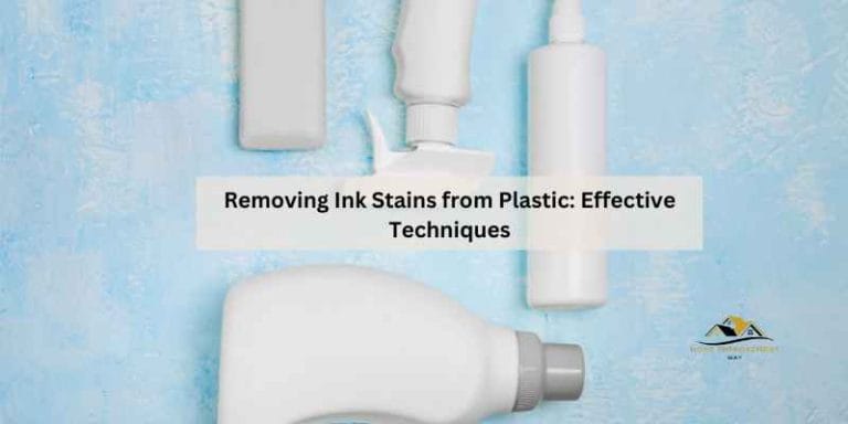 Removing Ink Stains from Plastic