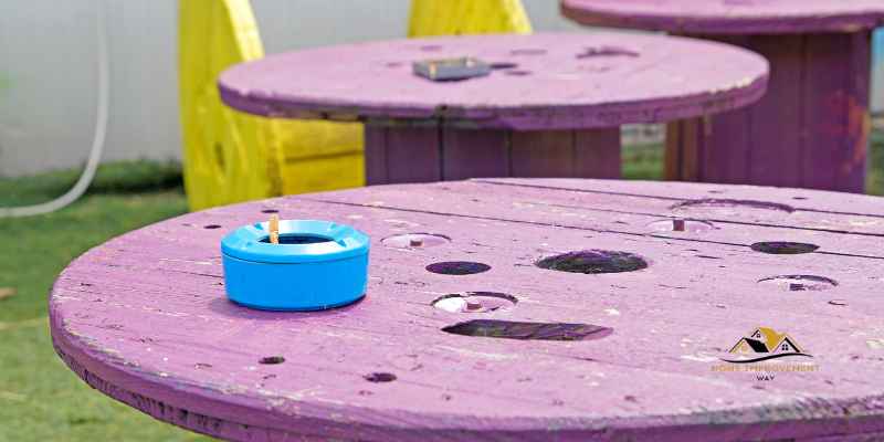 Transform Your Space with Finishing Cable Spool Table