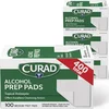 CURAD 70 percent isopropyl alcohol prep pads for wiping marker ink off desks