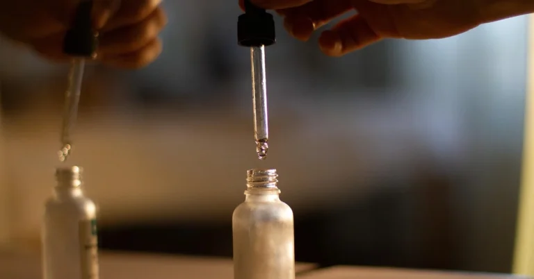Essential oil dropper bottle prone to spills and stains