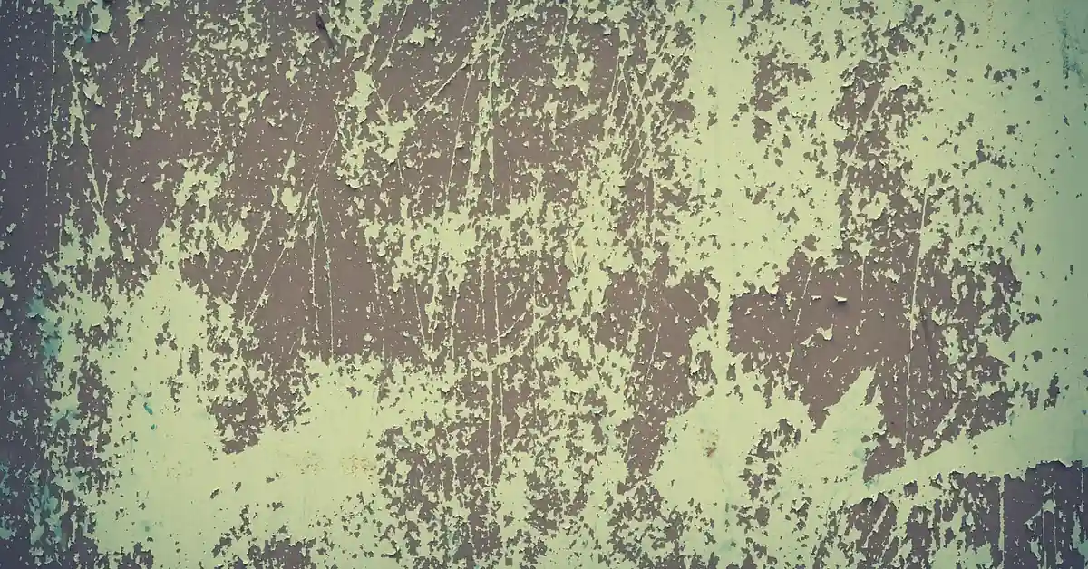 Hammered paint finish texture on a metal surface