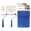 Pro Grade 10 piece paint roller and brush kit