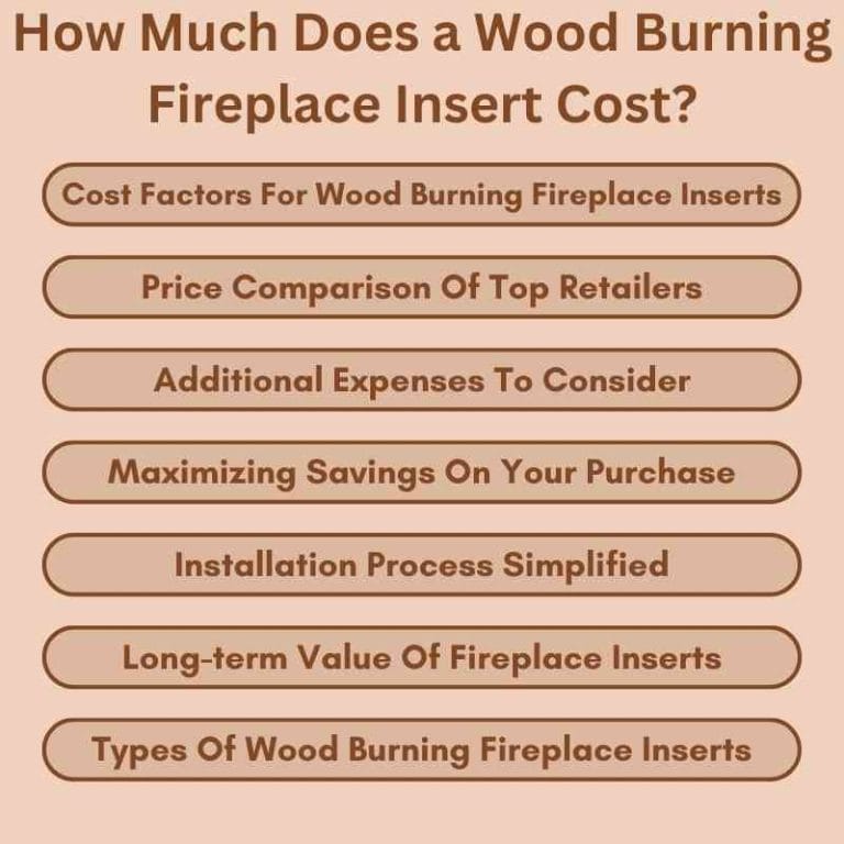 How Much Does a Wood Burning Fireplace Insert Cost? Save Big!