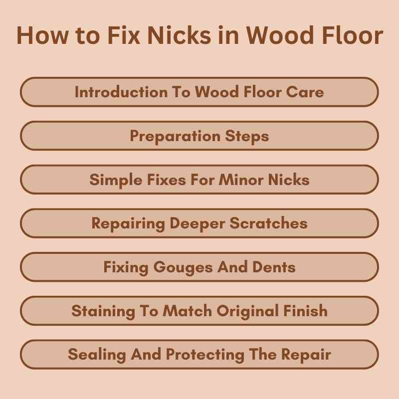 How to Fix Nicks in Wood Floor