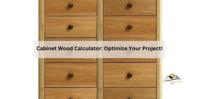Cabinet Wood Calculator