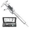 Digital caliper measuring tool with stainless steel jaws