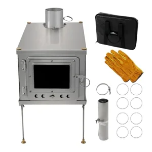 Soomloom Foldable Titanium Wood-Burning Stove