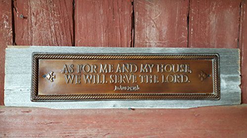 As for Me And My House Wood Plaque