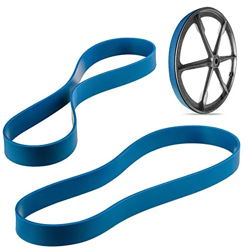 Blue Max urethane band saw tires for a Harbor Freight 14-inch band saw Blue Max urethane band saw tires for a Harbor Freight 14-inch band saw
