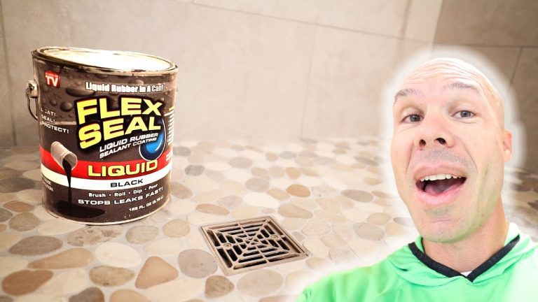 Can Flex Seal Be Used On Tiled Shower Floor?
