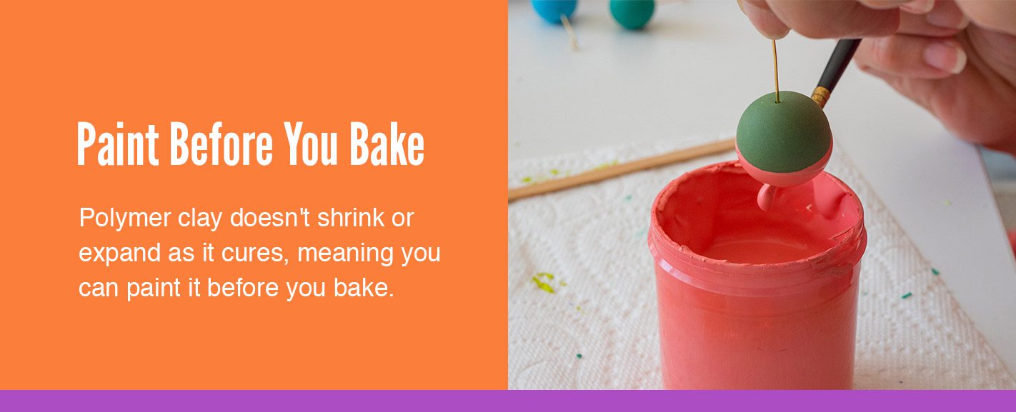 Painting Polymer Clay – Before Or After Baking?