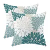 CXMEIFLY teal and white turquoise pillow covers