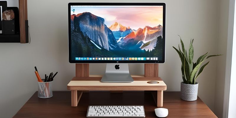 DIY Monitor Stand Wood