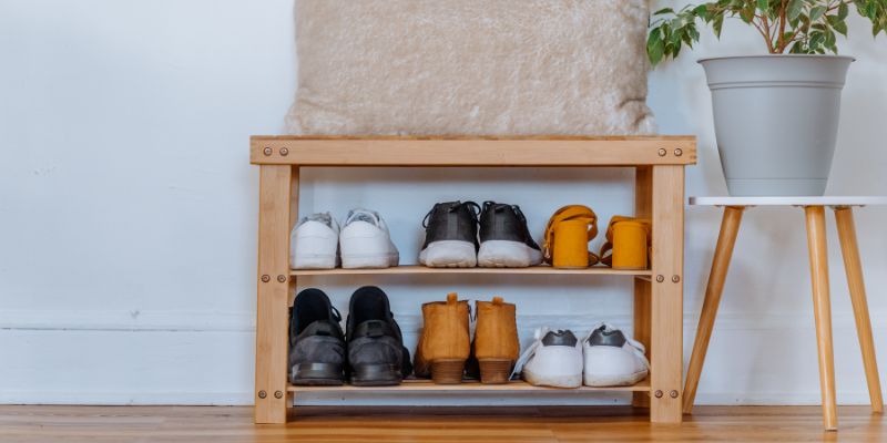 Stylish Simple Wooden Shoe Rack