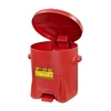 Eagle Oily Waste Can, Self-Closing Lid, 6 Gallon
