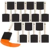 Foam brush applicator for streak-free oil-based wood stain application