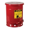 Justrite 10 Gallon Galvanized Steel Oily Waste Can