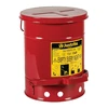 Justrite 6 Gallon Galvanized Steel Oily Waste Can