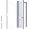 Interior door jamb repair kit with reinforcement plate