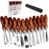 LWCUSNJ 12-Piece Wood Carving Chisel Set