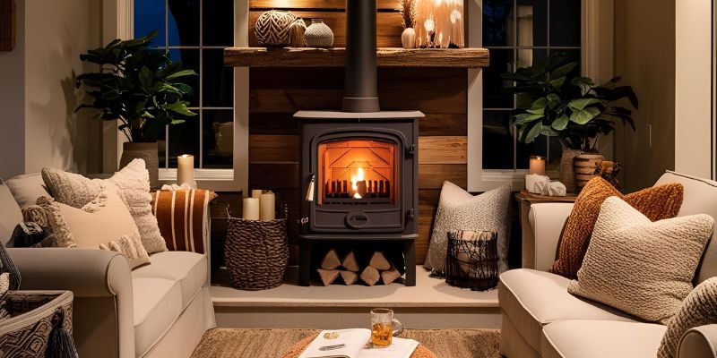 12 Wood Stove Fireplace Ideas for Coziness