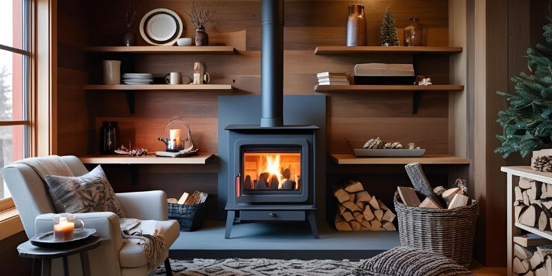 8 Cozy Wood Stove Setups for Winter